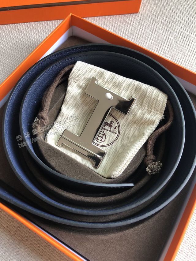 Hermes皮帶 官網同步 38MM 荔枝紋牛皮 愛馬仕男士腰帶  xfp2081